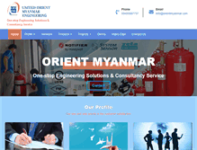Tablet Screenshot of orientmyanmar.com